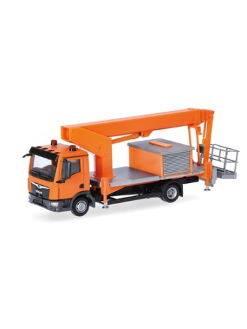 Modell 1:87 MAN TGL CC Ruthmann Steiger TK310, kommunalorange