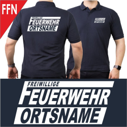 Polo navy mit Schrift-Typ "FFN"