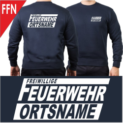 Sweat navy with font type "A"