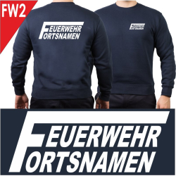 Sweat navy with font type "A"