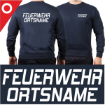Sweat navy with font type "A"