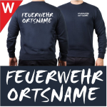 Sweat navy with font type "A"