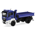 Modell 1:87 MAN TGS NN Dreiseitenkipper mit Ladekran, 2achs, THW Brandenburg