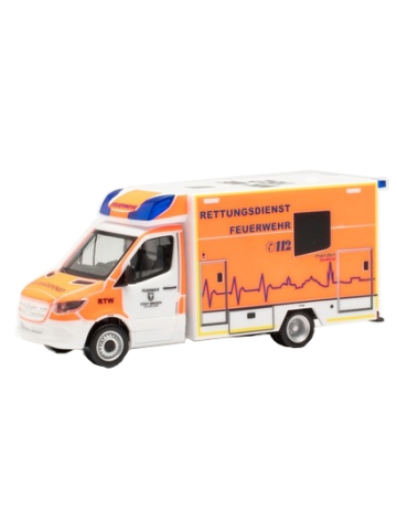 Modell 1:87 MB Sprinter, Fahrtec-RTW, FF Menden (NRW)