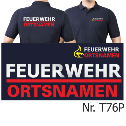 Polo navy, BaWü Stauferlöwe mit Ortsnamen,...