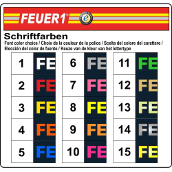 Sweat navy with font type "A"