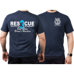 T-Shirt navy, NYC Rescue 3 (blue) Bronx (Rescue, Scuba, Collapse) (R-3)