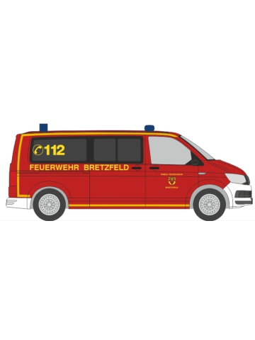 Modell 1:87 VW T6, FF Bretzfeld (BaWü)