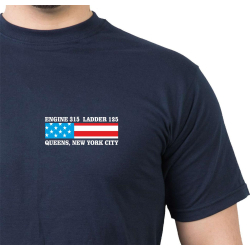 T-Shirt navy, New York City Fire Dept. The Greatest Show on Earth, Queens (E-315/L-125)