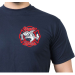 T-Shirt marin, New York City Fire Dept. Beach House (E-268/L-137)