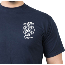 T-Shirt navy, Rescue 4 Queens, Popeye, white