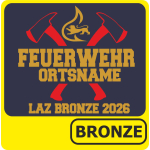 Polo Leistungsabzeichen BRONZE ((gekreuzte rote Äxte) (Nr. 27)
