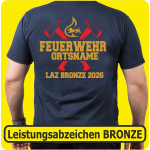 Polo Leistungsabzeichen BRONZE ((gekreuzte rote Äxte) (Nr. 27)