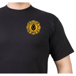 T-Shirt black, Pittsburgh (Pennsylvania), Bureau of Fire