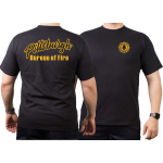 T-Shirt black, Pittsburgh (Pennsylvania), Bureau of Fire