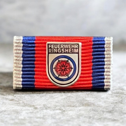 Bandschnalle mit Unterteil, individuell gestaltete Auflage