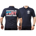 Polo navy, New York City Fire Dept. EMT Star of Life