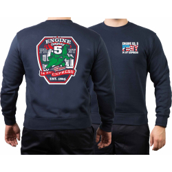Sweat blu navy, New York City Fire Dept. "Fire...