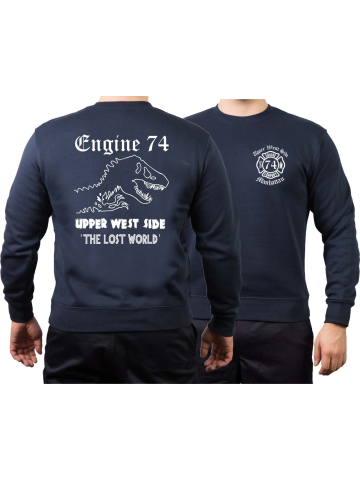 Sweat navy, New York City Fire Dept. "Fire Factory Harlem" E-58/L-26