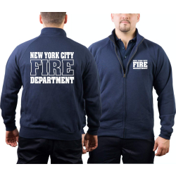 Sweatjacke navy, New York City Fire Department
