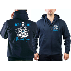 Kapuzenjacke navy, RES-2-CUE Brooklyn, fire fighting...