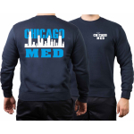 CHICAGO MED, Skyline white/blue, navy Sweat