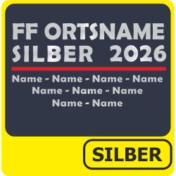 T-Shirt Leistungsabzeichen SILBER nur Text + Namen (Nr. 1N)