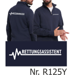 Troyer (Quarter Zip Sweat) navy, Rettungsassistent