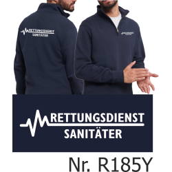 Troyer (Quarter Zip Sweat) navy, Rettungsdienst -...