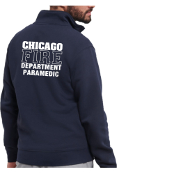 Troyer (Quarter Zip Sweat) navy, CHICAGO FIRE Dept. PARAMEDIC