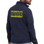 Troyer (Quarter Zip Sweat) navy, Los Angeles City Fire Department, neon yellow