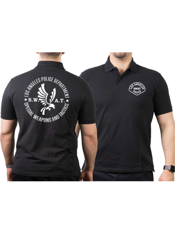 Polo schwarz, Los Angeles Police Dept. SWAT, California