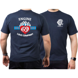 CHICAGO FIRE Dept. Engine 69, navy T-Shirt