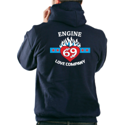CHICAGO FIRE Dept. Engine 69, Kapuzenjacke navy