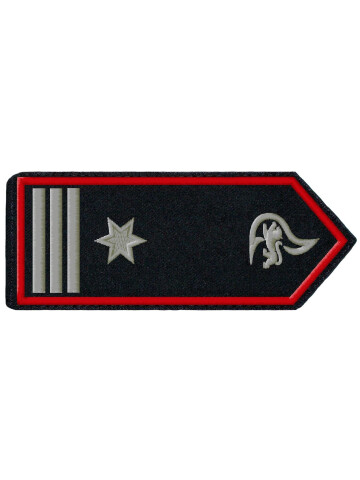 Dienstgrad-Schulterklappen BaWü BM (Brandmeister/in) als Kommandant 2er Set