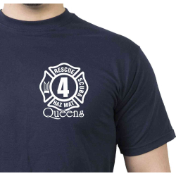 T-Shirt navy, Rescue4 (blue) Queens