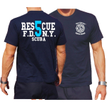 T-Shirt azul marino, Rescue5 (blue) Staten Island