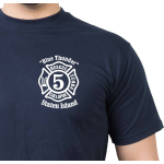 T-Shirt blu navy, Rescue5 (blue) Staten Island