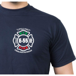 T-Shirt marin, New York City Fire Dept. Little Italy Manhattan (E-55)