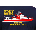T-Shirt navy, New Yorker Feuerwehr Marine 9 "Firefighter II"