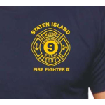 T-Shirt marin, New Yorker Feuerwehr Marine 9 "Firefighter II"