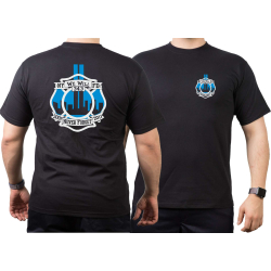 T-Shirt 9/11 noir/blue