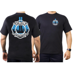 T-Shirt 9/11 black/blue
