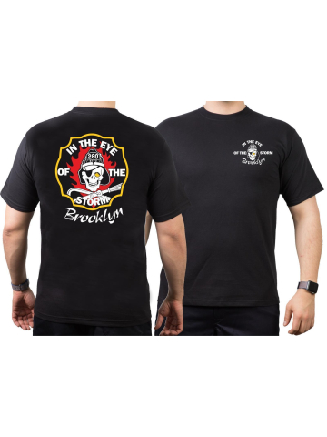 T-Shirt black, New York City Fire Dept. In The Eye Of The Storm, Brooklyn (E-280)