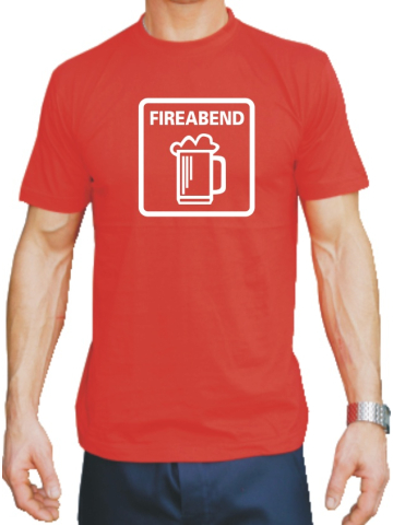 T-Shirt rot, "FIREABEND"