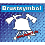 Brustsymbol "Feuerwehrhelm" dans Farbe der Rückenpolice de caractère