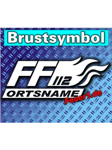 Brustsymbol "FW with flames" Farbe der Rückenfont