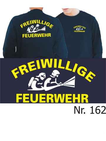 Sweat navy, FFW neongelb/weiß AGT