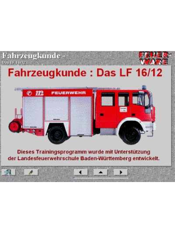 CD-ROM: Fahrzeugkunde LF 16-12, interaktiv