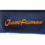 Pudelmütze azul marino, orange eingestickt JugendFeuerwehr, con Thinsulate